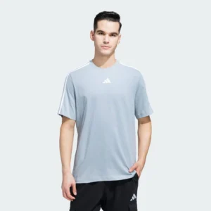 Adidas Men T-Shirts 3 Stripes Cotton Tee