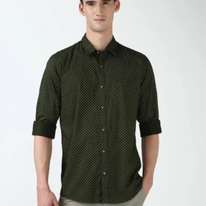 PETER ENGLAND CASUALS Men Micro Print Slim Fit Shirt For Men